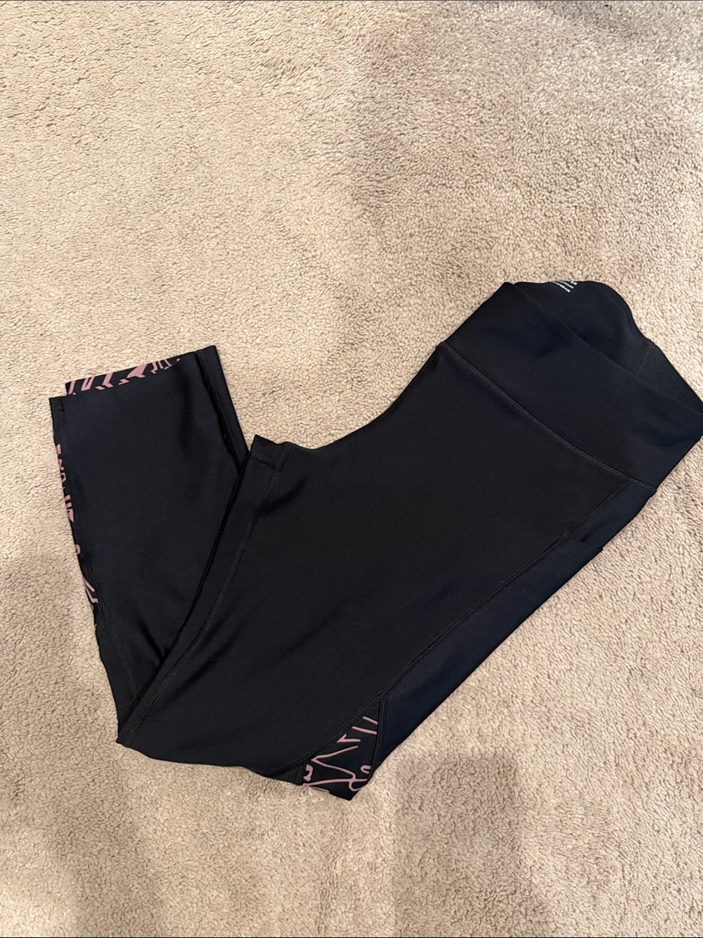 Under Armour womens Heatgear Armour Inset Ankle Crop Print Capri - Picture 3 of 6